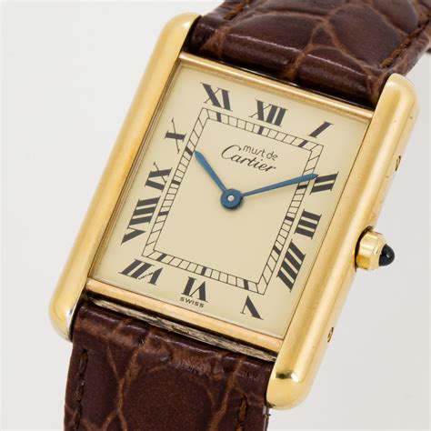 orologio must di cartier quartz|cartier tank watch set.